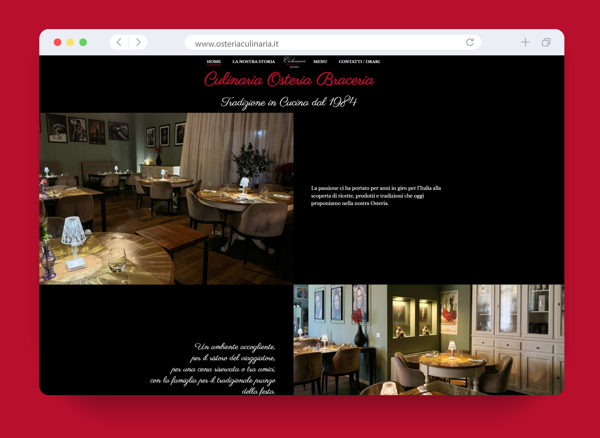 Realizzazione sito per ristorante Marche Umbria Realizzazione sito per ristorante Marche Umbria